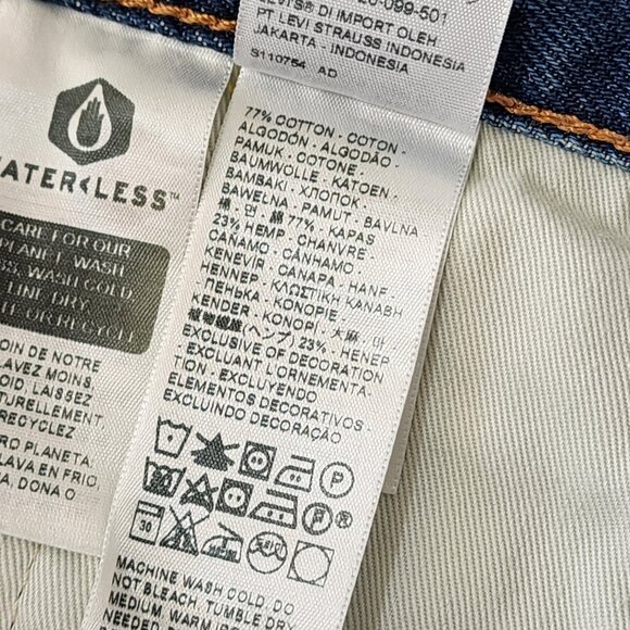 NWT Levi's  Premium 551Z Authentic Straight Jeans Paint Splatter Mens 32x32 - Picture 8 of 9